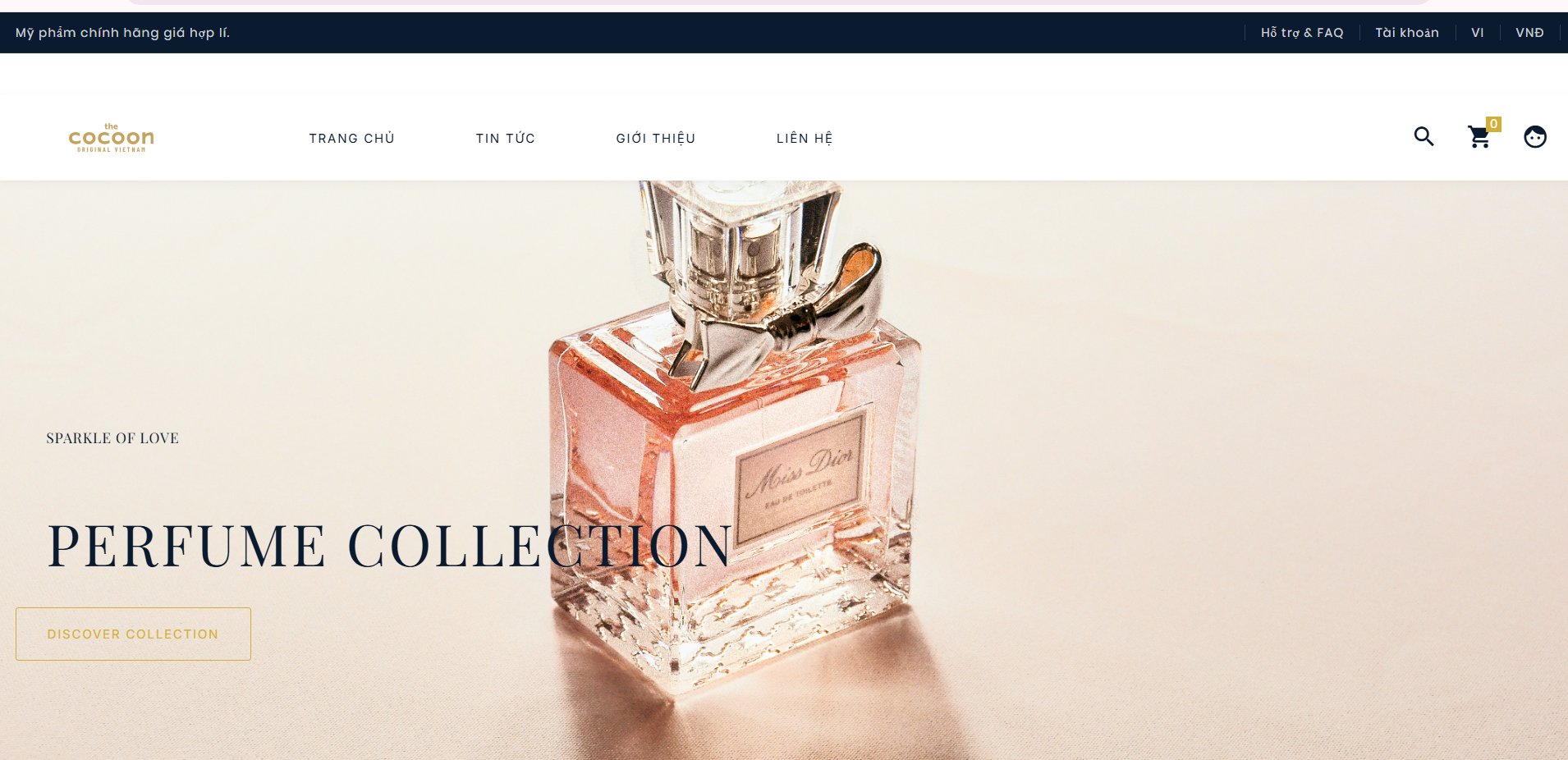 Website Thương Mại Điện Tử Mỹ Phẩm Cao Cấp Tích Hợp VNPay