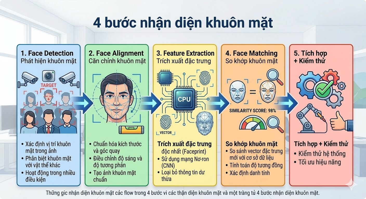 Hệ Thống Chấm Công Nhận Diện Khuôn Mặt Tự Động Bằng AI